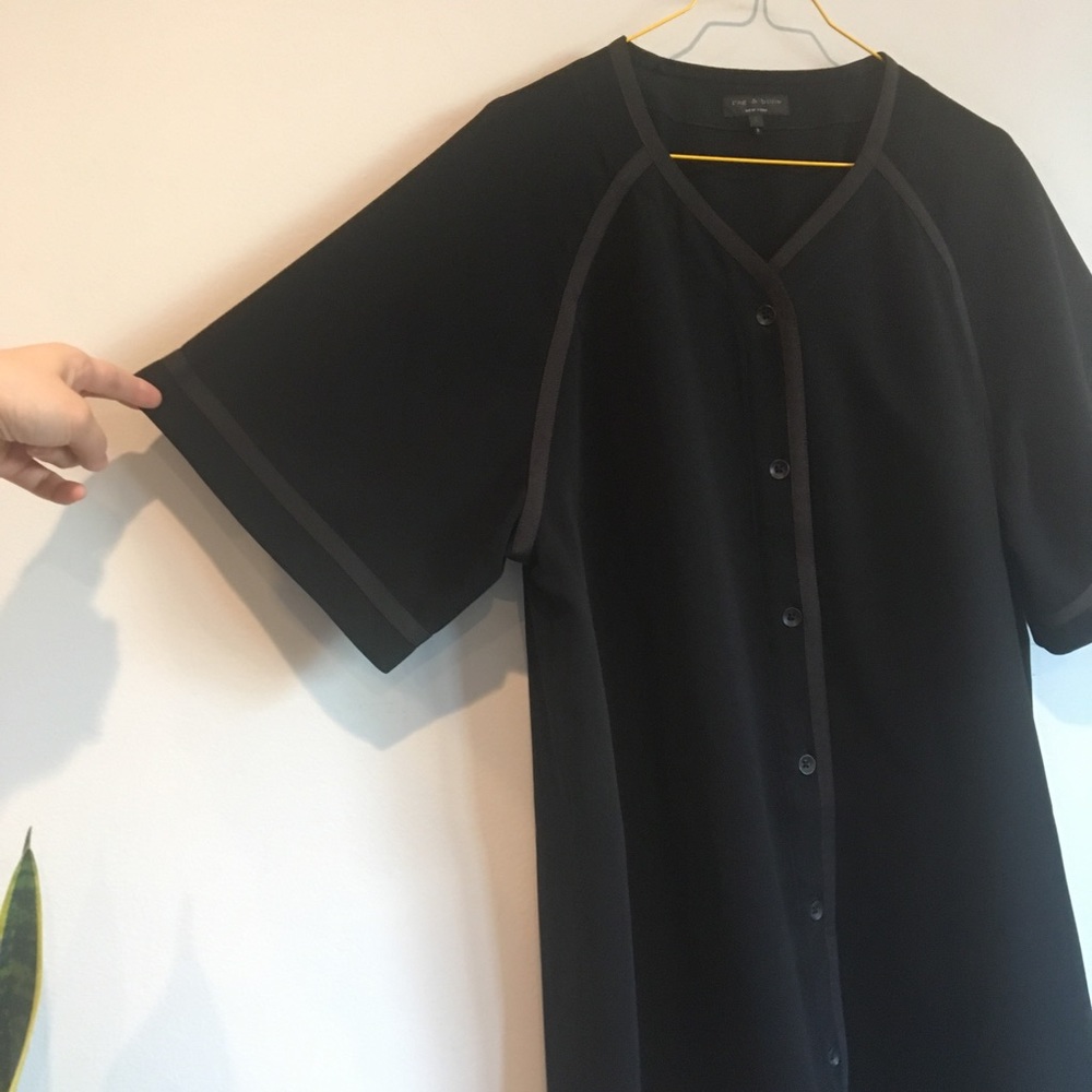 SZ S Rag & Bone Varsity Triacetate-Blend Dress - Picture 4 of 8